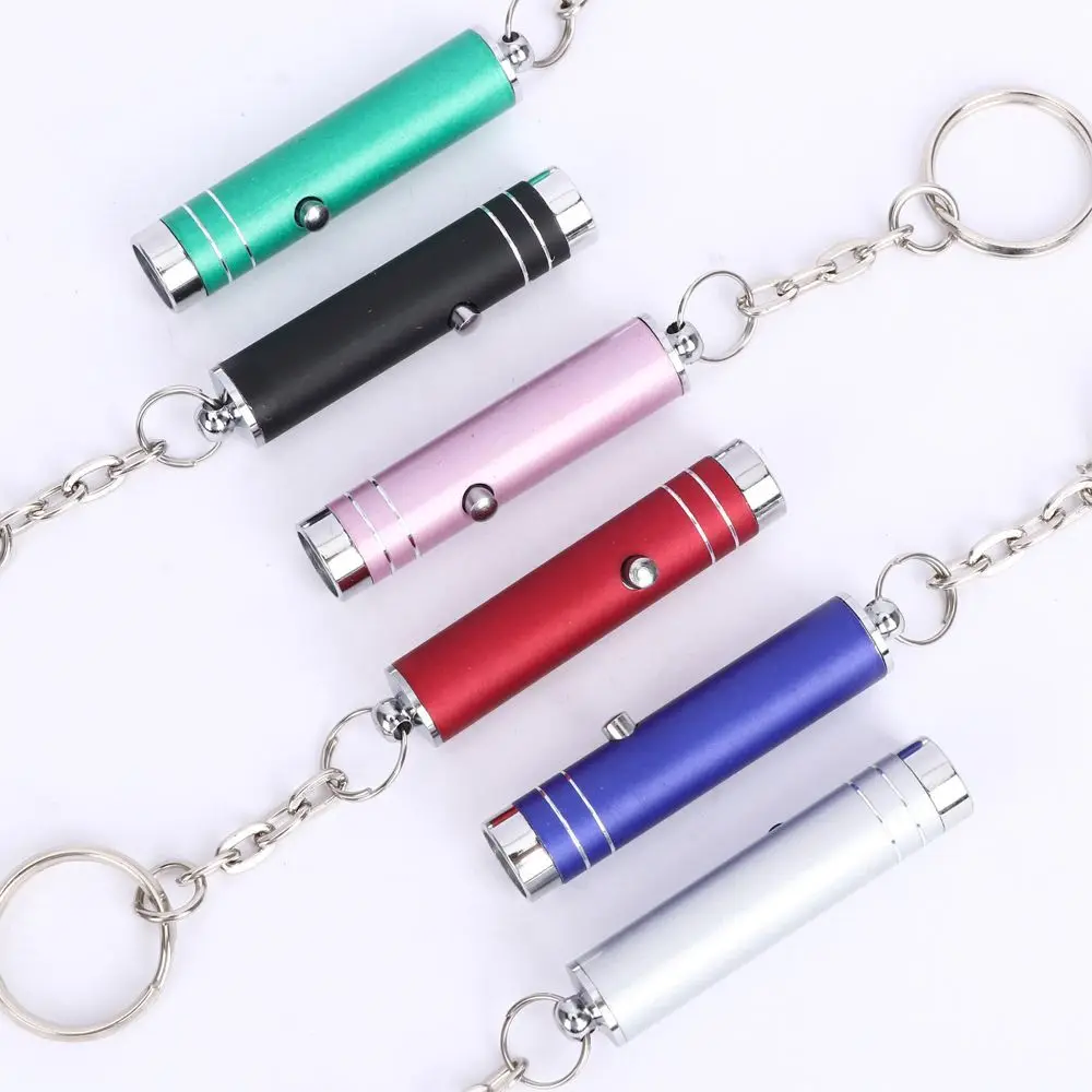 Mini Portable Money Check Detector ID Currency Purple Light Keychain Lamp Flashlight LED UV Torch UV Light
