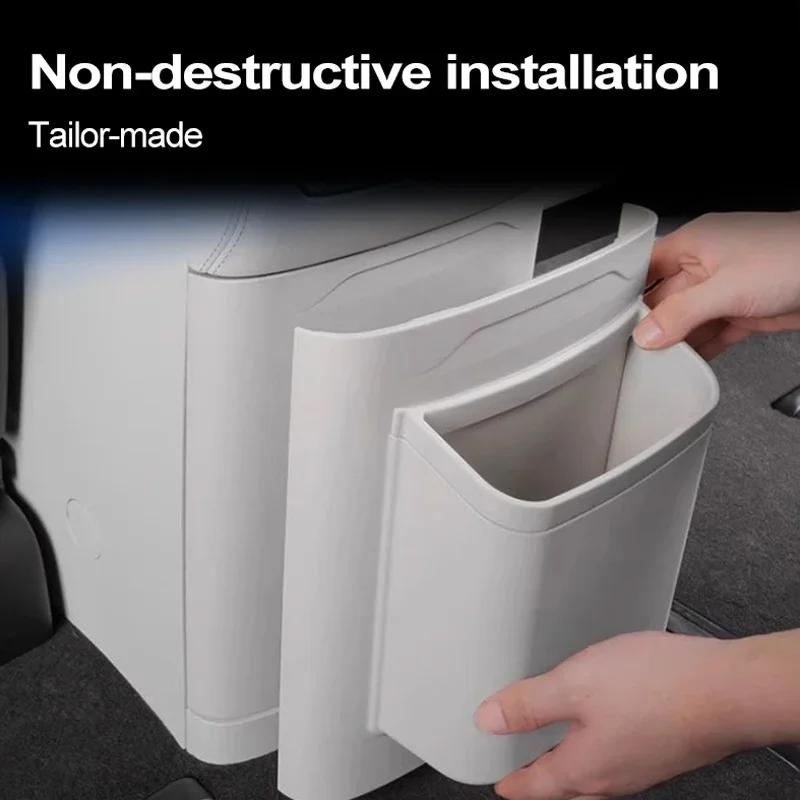 ل Denza D9 2024 2025 سلة مهملات السيارة الثلاجة المضادة للركلة غطاء مقاوم تخزين متعدد الوظائف تخزين الملحقات الداخلية