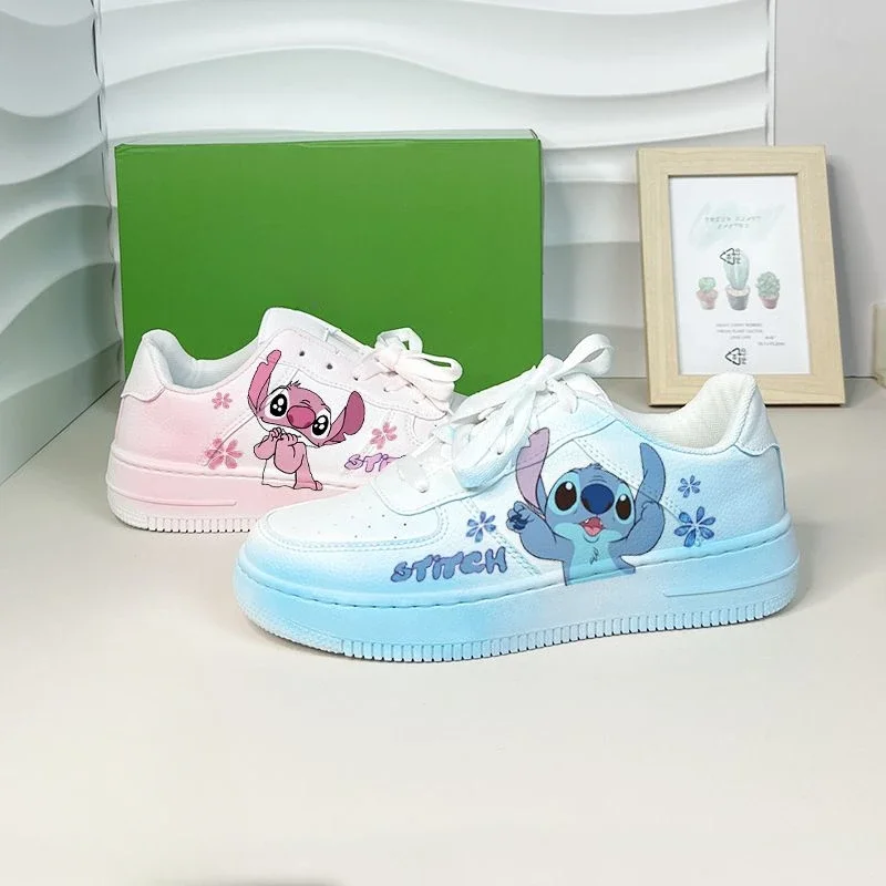 New Disney girls Stitch princess cute Casual shoes non-slip soft bottom sports shoes for girl gift