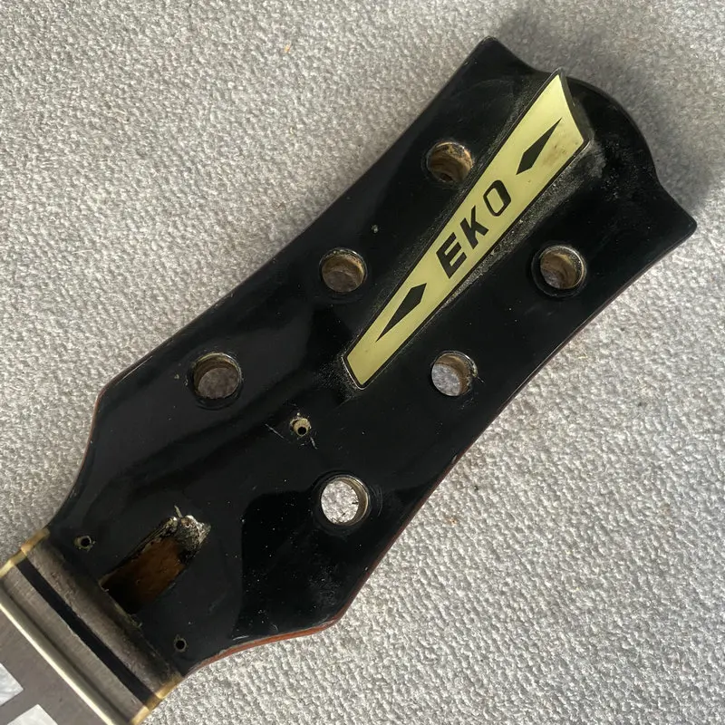 jN849 Origianl EKO Machine Head L3+R3 Electric Guitar Neck 22 Frets  648MM Scales Length Unfinished DIY & Replace Parts