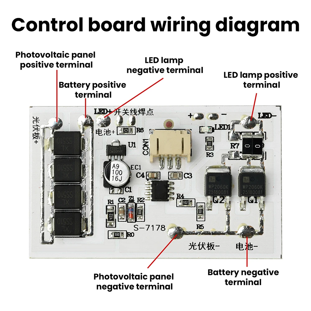 3.2V 3.7V 6.4V 7.4V High-Power Solar Street Light Controller Specifically Designed for Large Street Lights Stepless Dimming