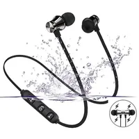 XT11 sports magnetic Bluetooth earphone in ear wireless neckband headphones stereo music headset with mic for samrtphones