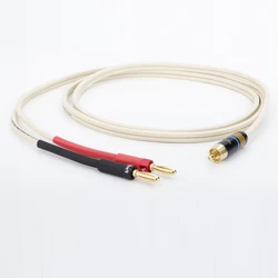 HIFI RCA to 2 Banana Speaker Cable Audio cable for Amplifier Stereo Speaker Amplifier M50WM60 Line