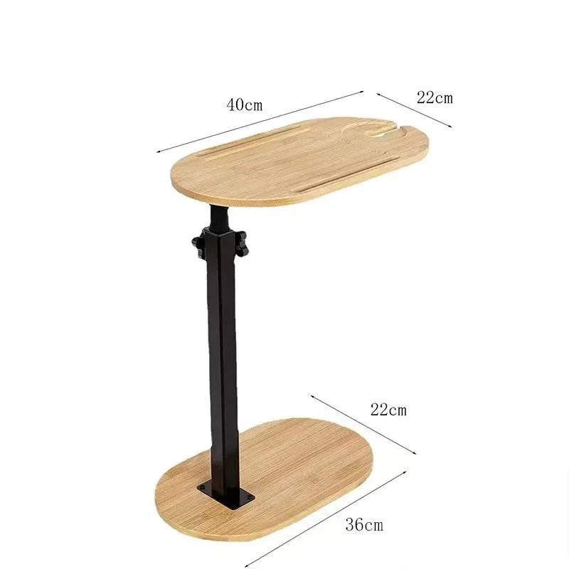 Bamboo Bath Tub Tray Table with Adjustable Height