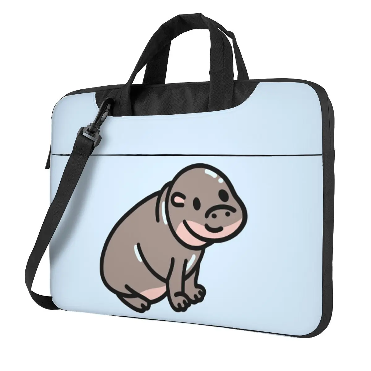 

Moo Deng Crossbody Laptop Bag Case Computer Bag 13 14 15.6 Inch Notebook Pouch for Macbook Pro Lenovo