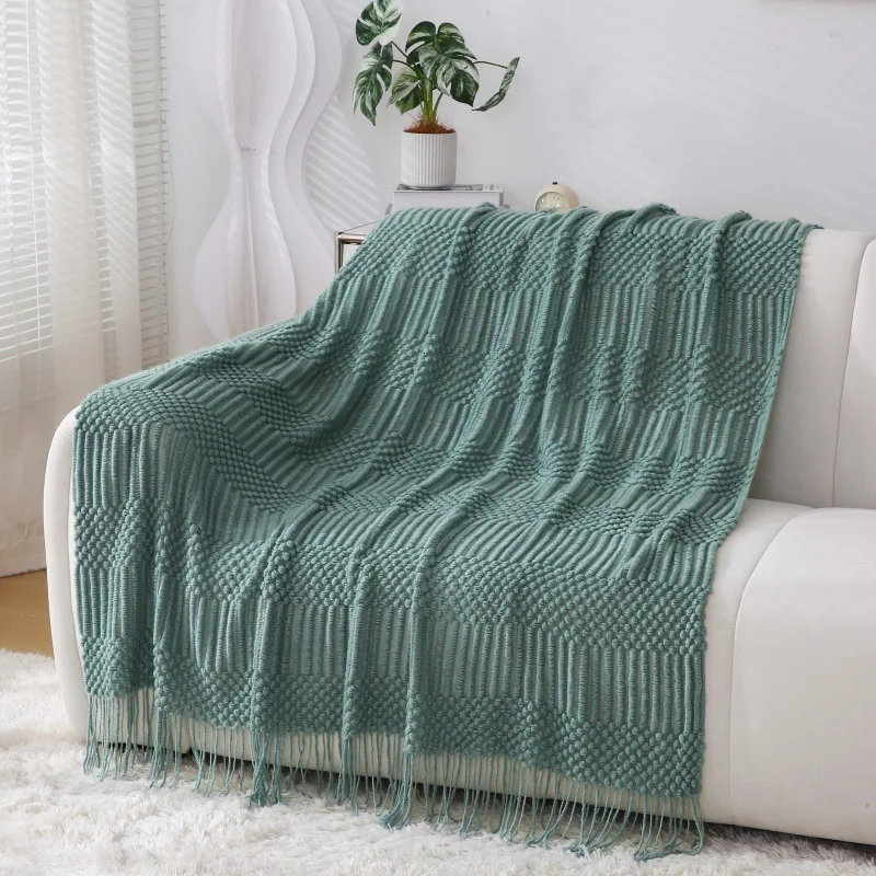 New,Nap Blanket,Lightweight Design,Minimalist,Thin knit blanket,Home Decor,Warmth,Easy to Store,Acrylic fiber,Soft Touch