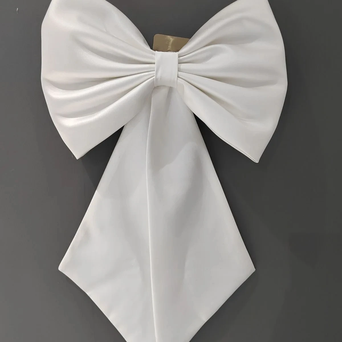 Seperate Plain Satin Bow For Wedding Dress Knots Removeable Prom Dresses Satin Knots With Ribbon Big Bow