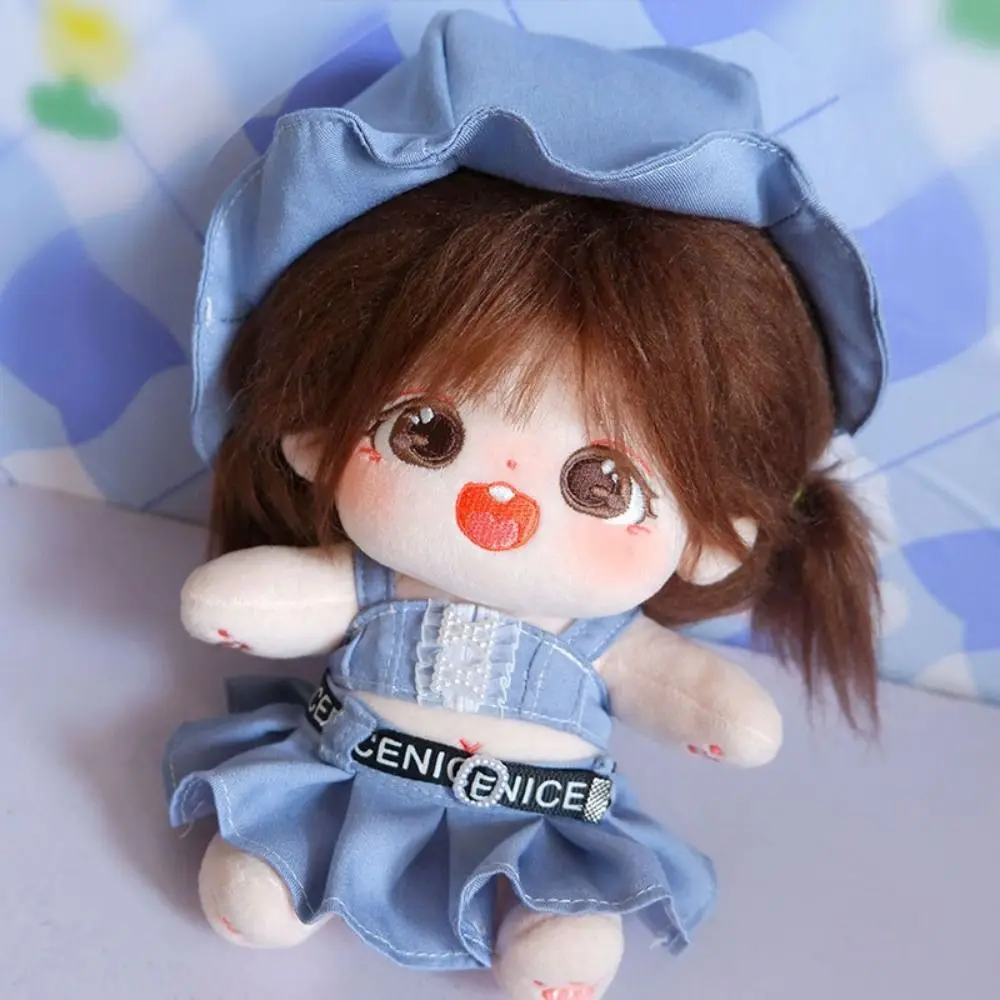 T-shirt 15/20cm Cotton Doll Clothes Princess Skirt Lolita Dress Idol Doll Clothes DIY Clothing Dress Up Plush Toy Clothes Kids