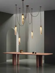 Marble Design Gold Chrome Dimmable LED Hanging Lamps 2026 Chandelier Suspension Luminaire Lampen For Dinning Room