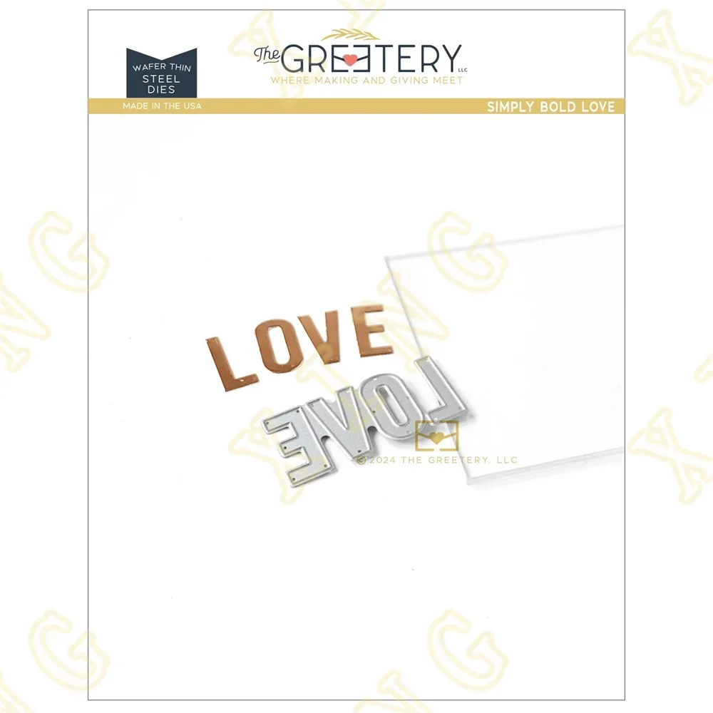 

Newest Happy Mother's Day Simply Bold Love Metal Cutting Dies Scrapbook Diary Decoration Stencil Embossing Template DIY Greeting