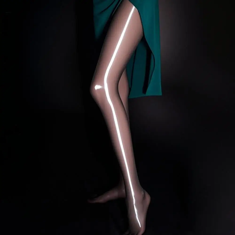 

Sexy Silky Smooth Thigh High Stockings Glossy Long Socks Over Knee Oil Shine Retro Elastic Soft Material Ladies Glossy Pantyhose