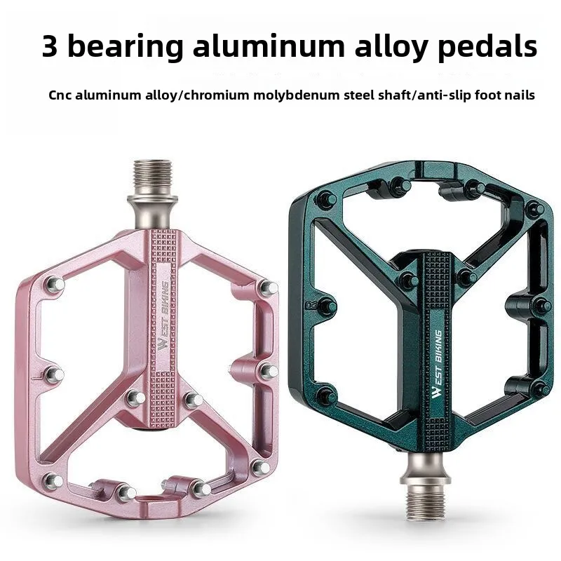 

Велосипедные педали Sanpeilin розового градиентного цвета из алюминиевого сплава, хромированной молибденовой стали, педали вала