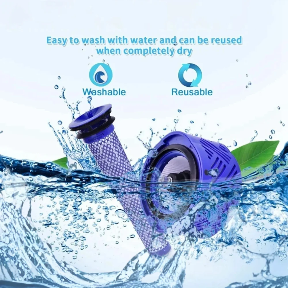 Suitable for Dyson handheld vacuum cleaner accessories V6 DC58 DC59 DC61 DC62 DC74 front and rear filter element filter rod