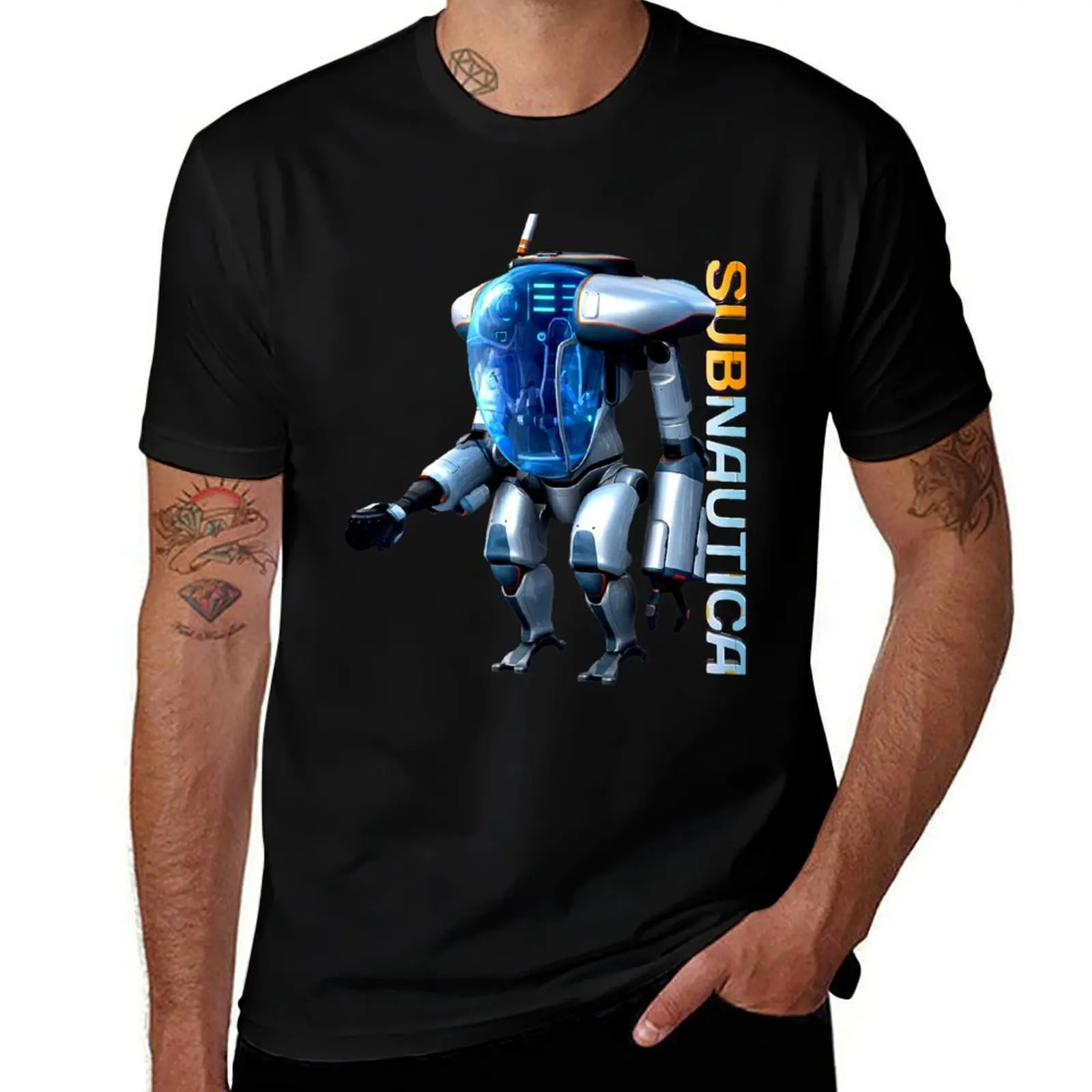 

Subnautica T-Shirt man t shirt cotton funny t shirts dark humor t shirt man luxury T-Shirt