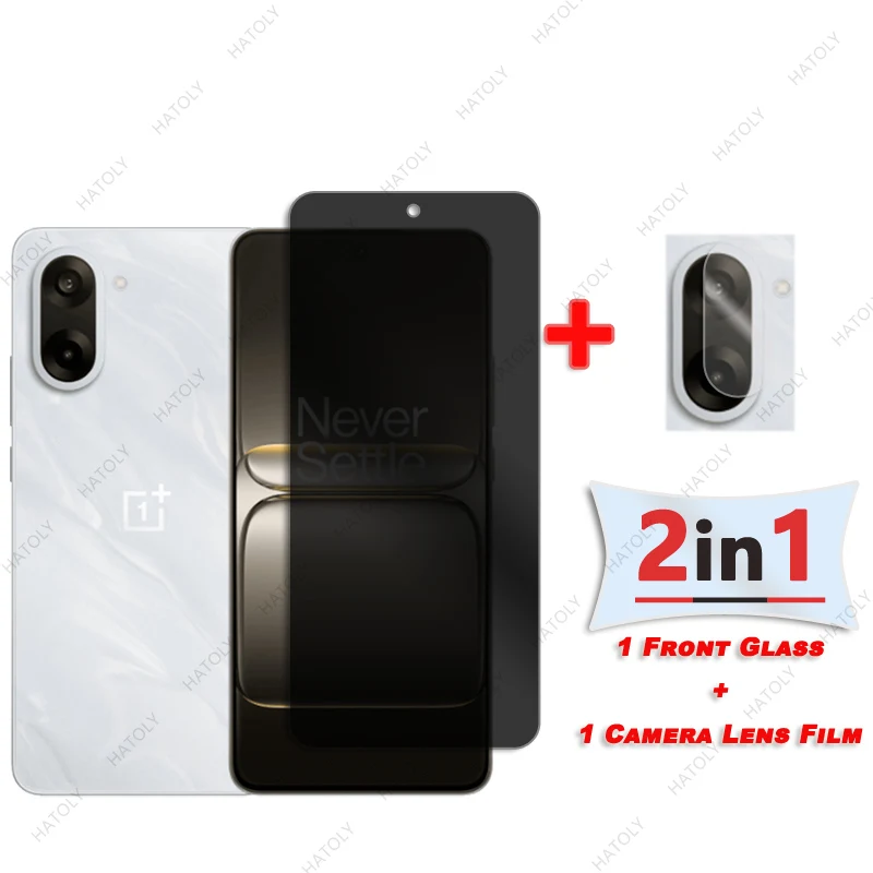 واقي شاشة الخصوصية لهاتف OnePlus Ace 5 زجاج السباق لهاتف OnePlus Ace 5 Racing واقي عدسة الكاميرا الزجاجي المضاد للتجسس مضاد للوهج #2