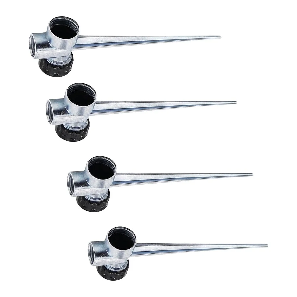 Zinc Alloy Sprinkler Nozzle Designed for For lawn Irrigation Featuring Spike Base Stability and Standard Hose Interface