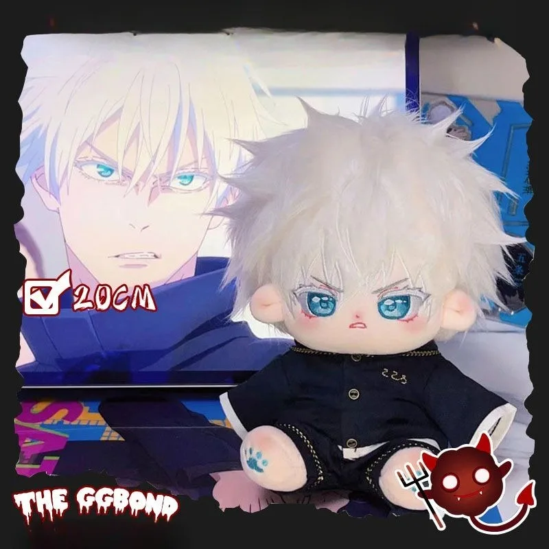 

Jujutsu Kaisen Satoru Gojo Plush Doll 20cm Animation Peripheral Cute Cartoon Cotton Doll Kawaii Birthday Gift for Friends New