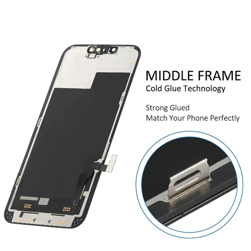 Soft Hard OLED for iPhone 13 Pro Max LCD Display with 3D Touch Screen Digitizer Assembly Incell For 13PM Replacement TFT RJ DD