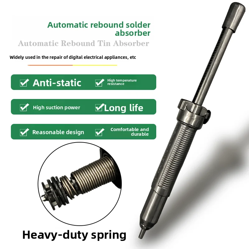 Anti static Strong Power Suction Tin Pump Desoldering Pump Solder Residue Cleaning Tool Manual Tin Suction Gun HB 017 Cable Tool