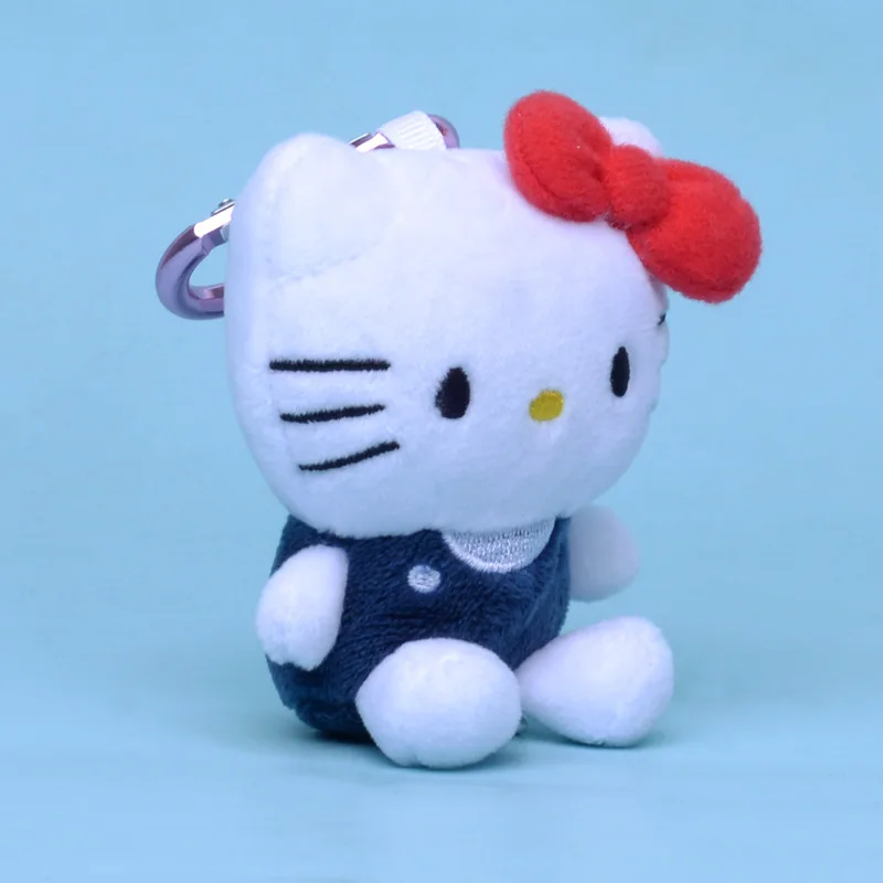 Sanrio Olá Kitty KT Boneca De Pelúcia Gato, Chaveiro bonito dos desenhos animados, Kawaii Fofo Brinquedo De Pelúcia, Pingente Adorável Mochila, Kid Holiday Gift