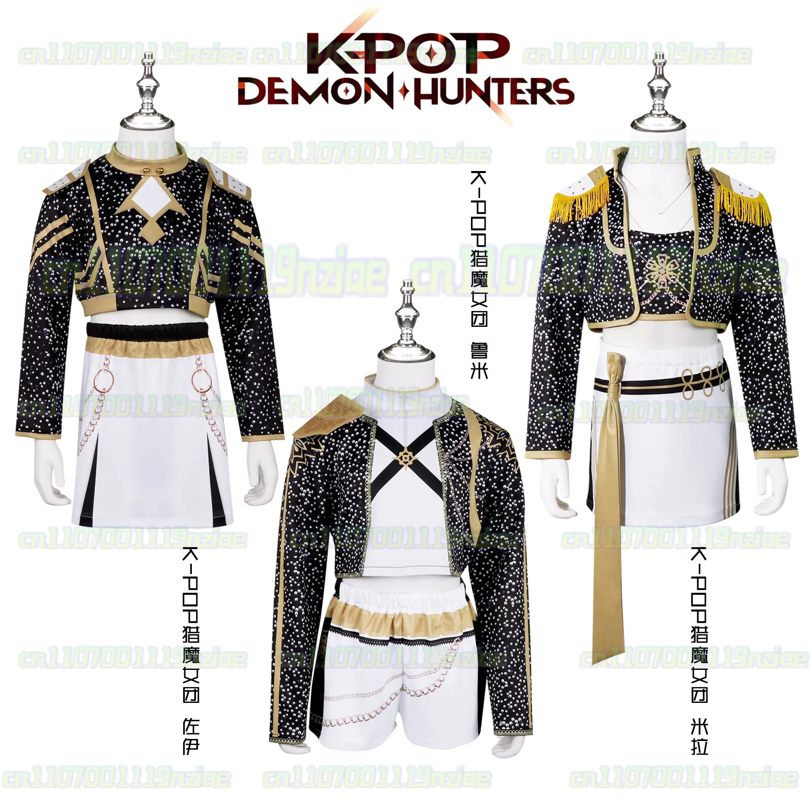 Disfraz de Cosplay de cazadores de demonios Kpop para niñas, uniforme de Rumi Zoey Mira, traje para actuación de Halloween, trajes de juego de rol