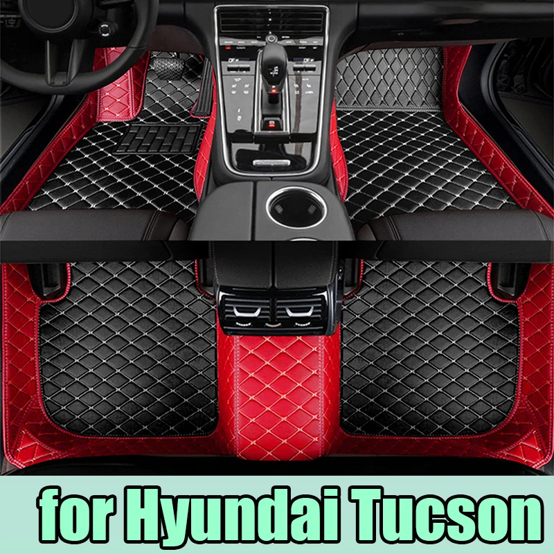 

Автомобильные коврики для Hyundai Tucson 2015 2016 2017 2018, изготовленные на заказ автомобильные подушечки для ног, автомобильный ковер