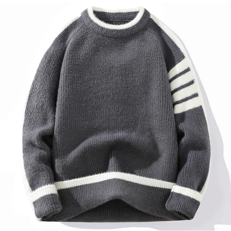 Autumn Women's Sweater 2024 New Pullovers Striped Knit Long Sleeve Women Sweaters Girl Soft Slim y2k Knitwear Female Outerwears