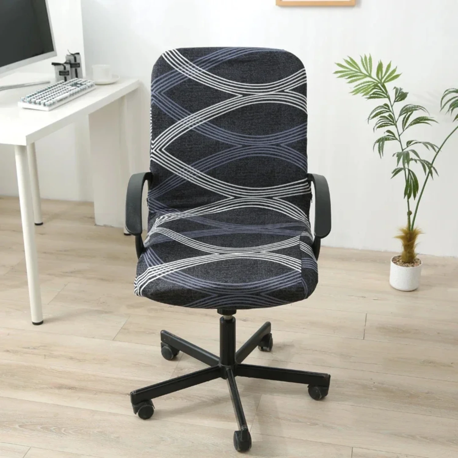 High Quality Office Computer Desk Chair Armchair Protector Covers in Black, Blue, and White - Housse De Chaise Armrest Gamer Cov