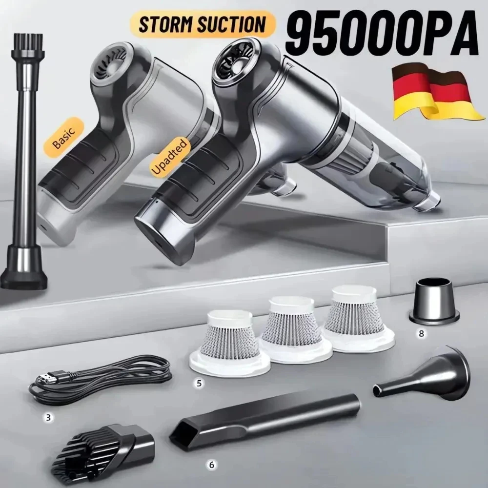 Wireless Car Vacuum Cleaner Strong Cordless Cleaner Suction Handheld Auto Vacuum Home&Car Dual Use MiniVacuum Cleaner Appliance view 6