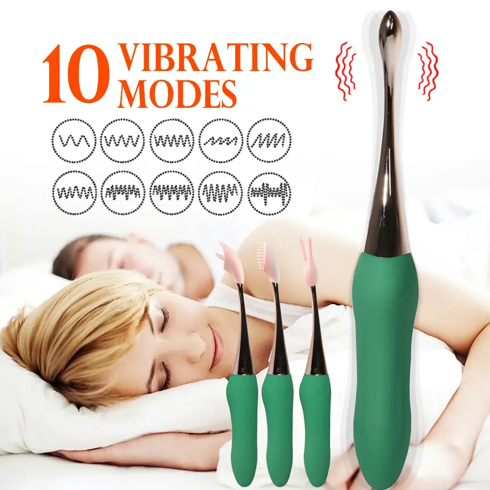 10 Speed Small Slim Clit Anal G spot Vibrator Stimulator Sex Toys For Women