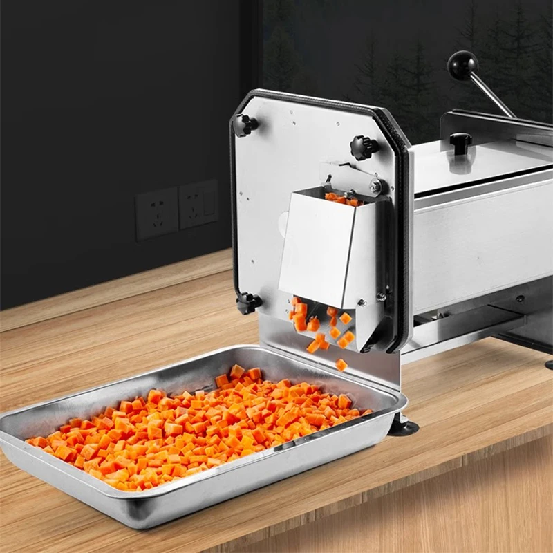 Commercial Electric Dicing Machine Stainless Steel Vegetable Fruit Potato Onion Carrot Slicer Dicer 225KG/H