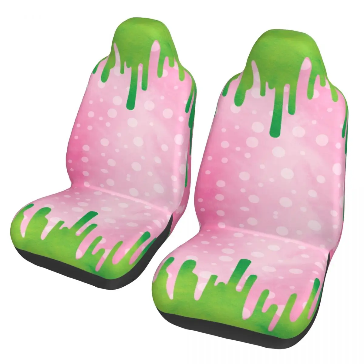 Kawaii Strawberry Drip Fruits Universal Car Seat Cover Waterproof Travel Seat Covers Polyester Fishing