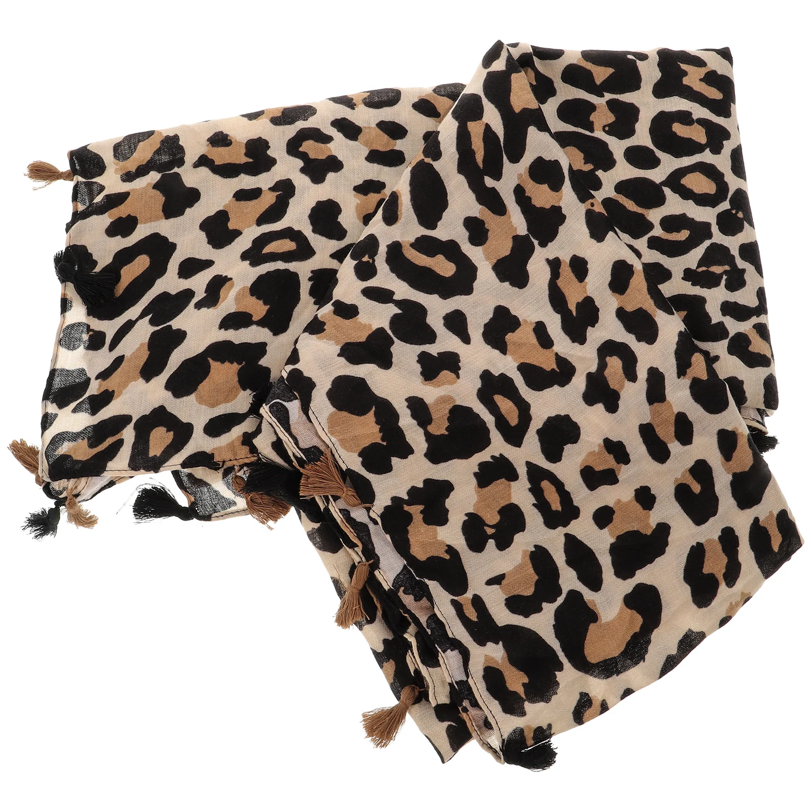 Women Cotton Scarf Leopard Long Shawl European and American Women's Winter