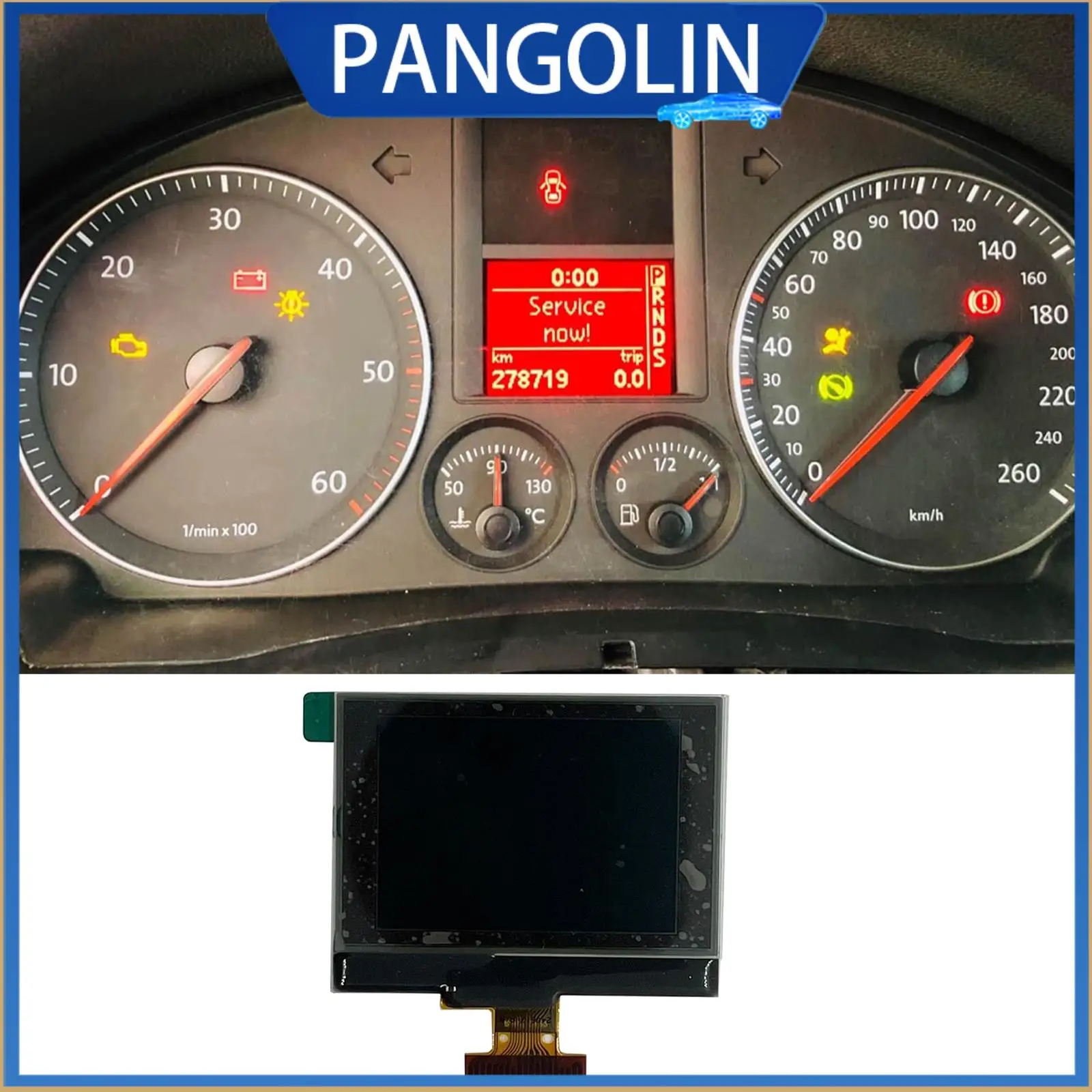 

PANGOLIN Dashboard LCD Display Screen 1TD920862 1K0920861M 92290206 for VW Golf V (2003-2009)/VW Passat B6 (2005-2011) Model