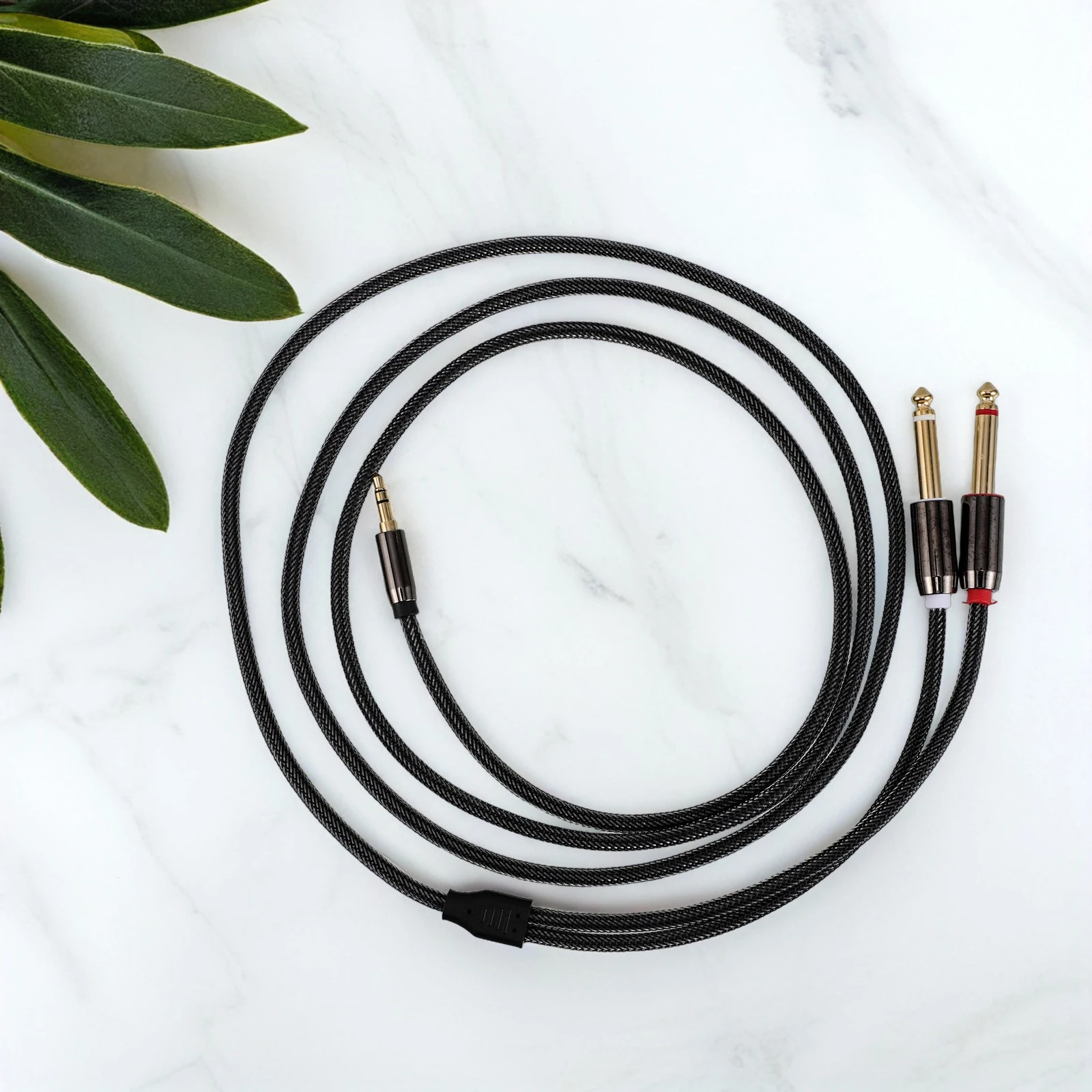Kabel audio 8M, wytrzymały, do mikrofonu, gitary, na scenę, podwójny kabel stereo, rozdzielacz, przewód do słuchawek, przedłużacz do głośników