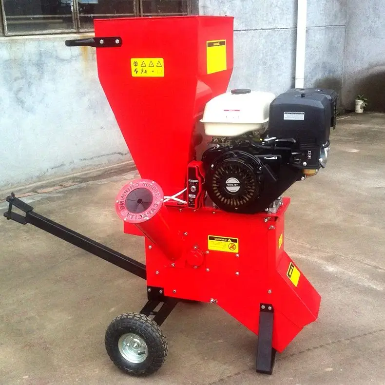 

Customized High Efficient Wood Chipper Petrol Powered Easy Move Portable Fast Shredder For Garden Farm Yard