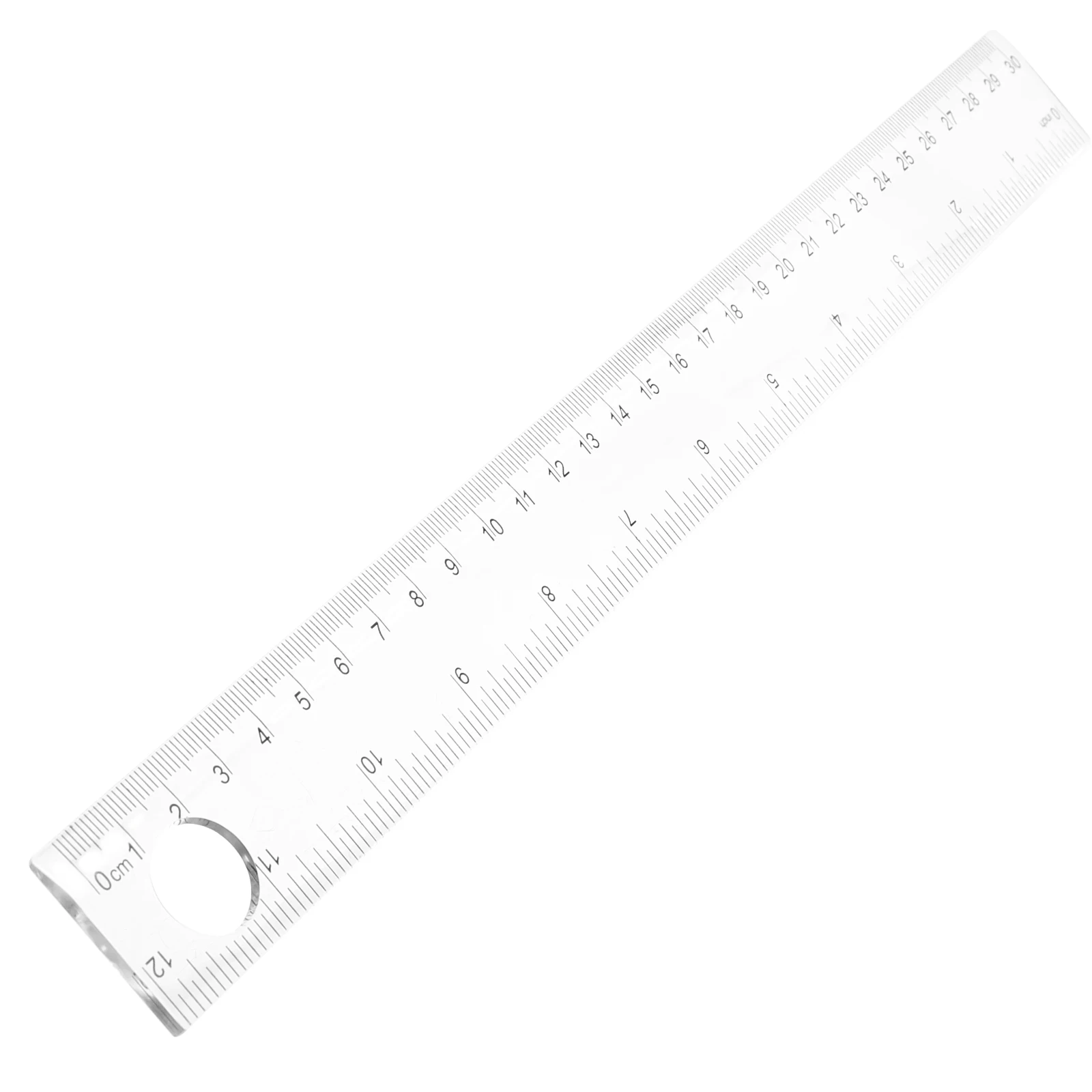 

10pcs Transparent Plastic Ruler With Magnifying Circle Clear Math Measuring Tool Drafting Geometry Student Office Accessory