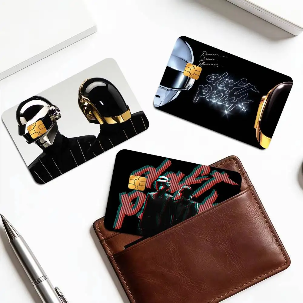 Band D-Daft P-Punk  Spend or Save Funny Shell Ultra Thin No Fade Sticker Cover Film for Debit Credit Card