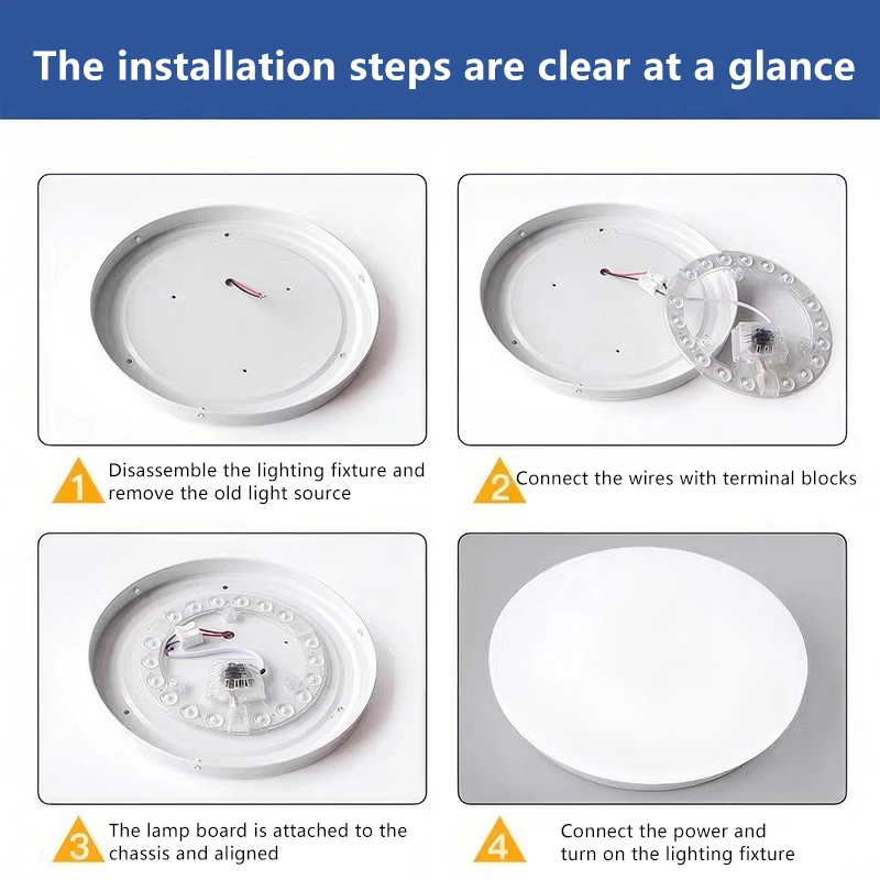 1 Set Magnetic Suction LED Panel Circle Ring Light 12W 18W 24W 36W 48W 72W LED Round AC220V Ceiling Lamp Light Source