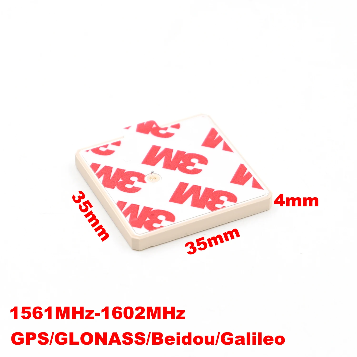 QUESCAN 35mm 1575.42MHz Ceramic L1 GPS GNSS Antenna GPS Galileo GLONASS BeiDou 35mm*35mm*4mm 1561MHz-1602MHz