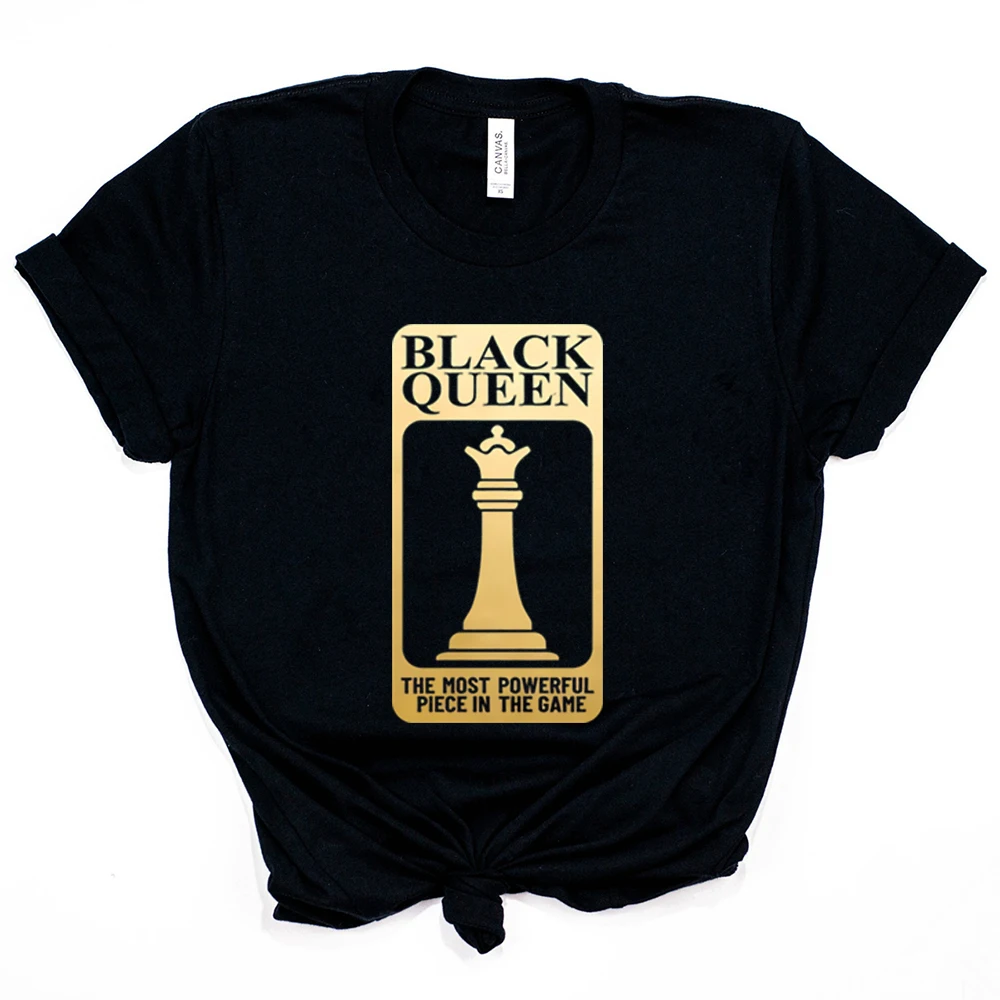 Black Queen The Most Powerful Piece In The Game T Shirt Black Queen Shirt Black Lives Matter Shirts Juneteenth Tops Unisex Tees