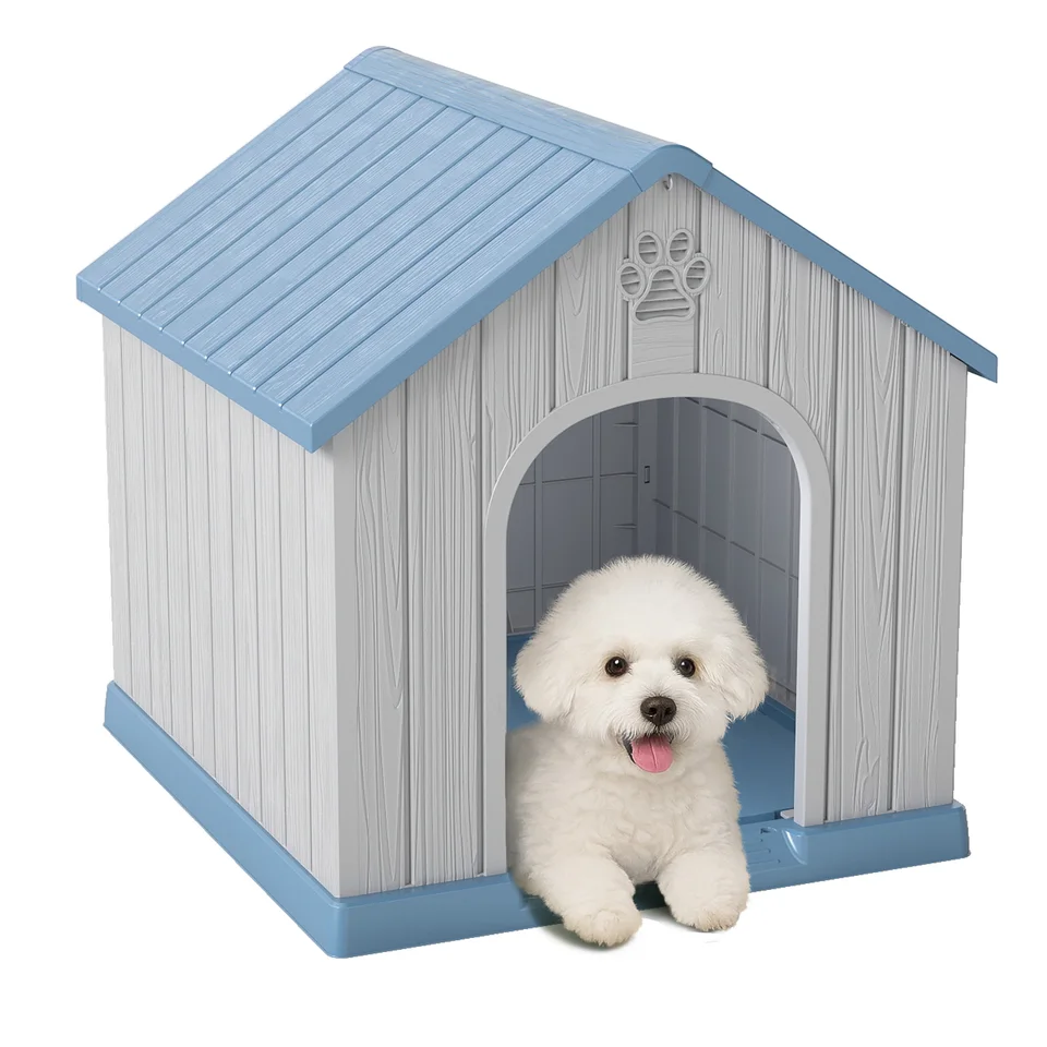 Weatherproof Plastic Dog House for Small Pets