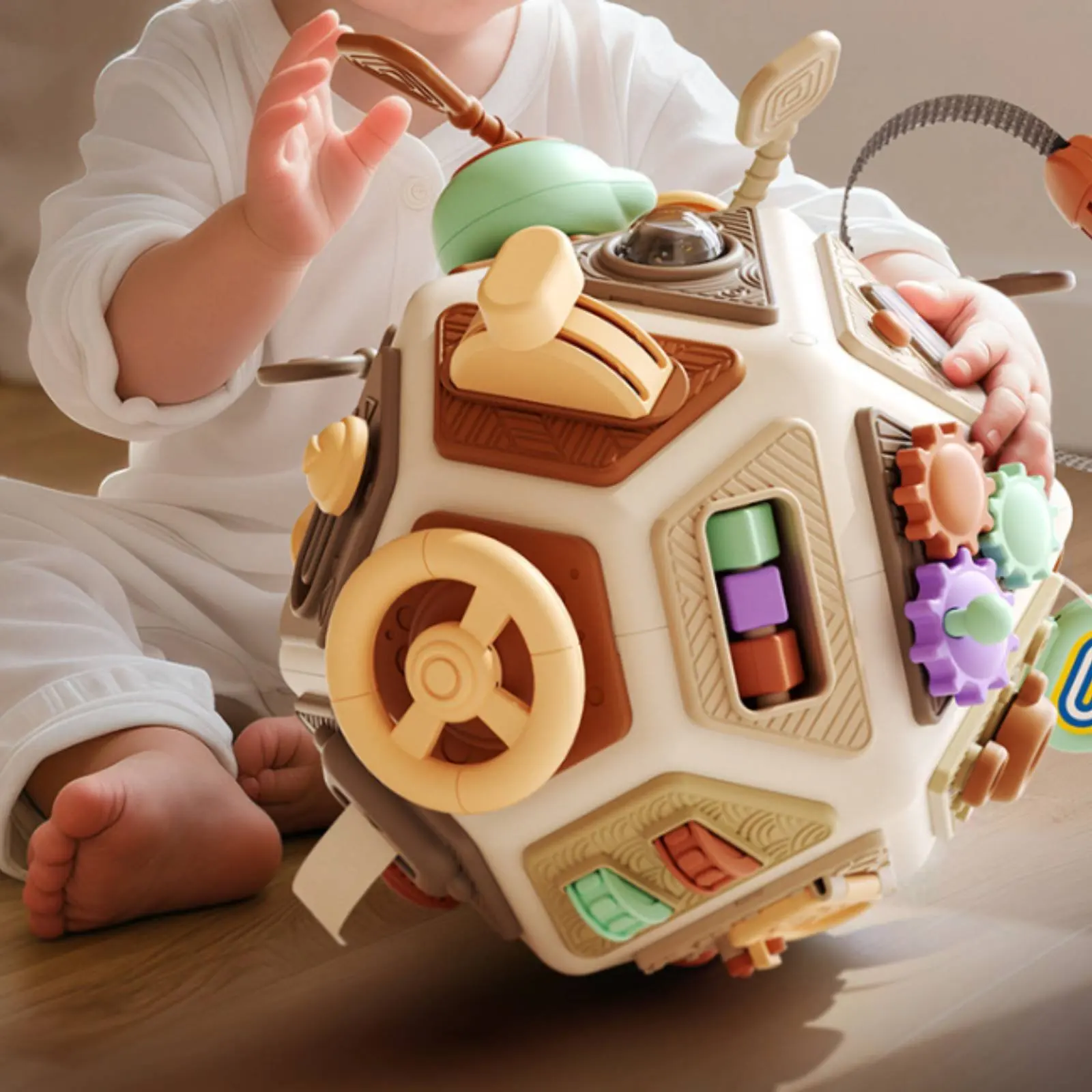 22-Sided Activity Ball Hands-on Play Busy Ball Educational Busy Cube Easy to Clean Educational Learning Toy Long-Lasting