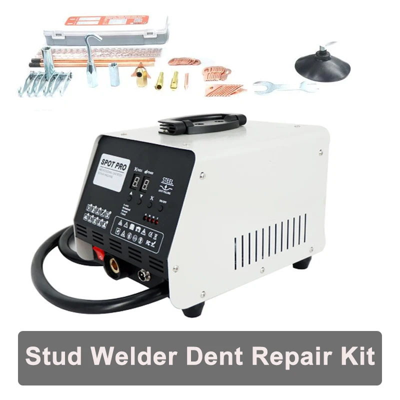 

Комплект для ремонта вмятин сварщика шпилек, 110/220 В, съемник для ремонта вмятин на кузове автомобиля, набор для ремонта вмятин из листового металла, набор для формирования машины