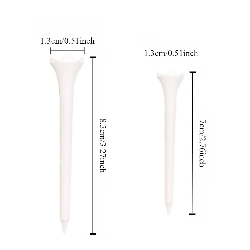 10Pcs Four Corner Zero Resistance Golf Plastic Ball Studs Dings Pegs 83mm 70mm Golf Training Practice Accessories