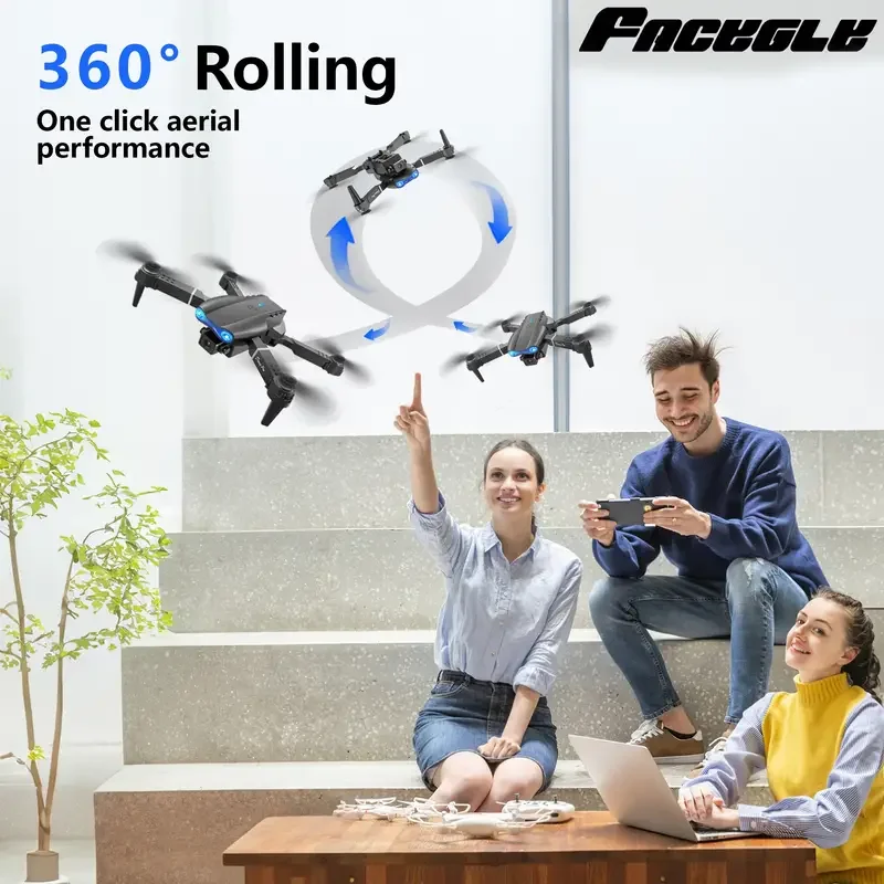 โดรนพับได้ E99 พร้อมกล้อง HD, WiFi FPV, ระบบรักษาระดับความสูง, ของเล่นบังคับวิทยุสำหรับผู้เริ่มต้น, ของขวัญปีใหม่และคริสต์มาสที่สมบูรณ์แบบ