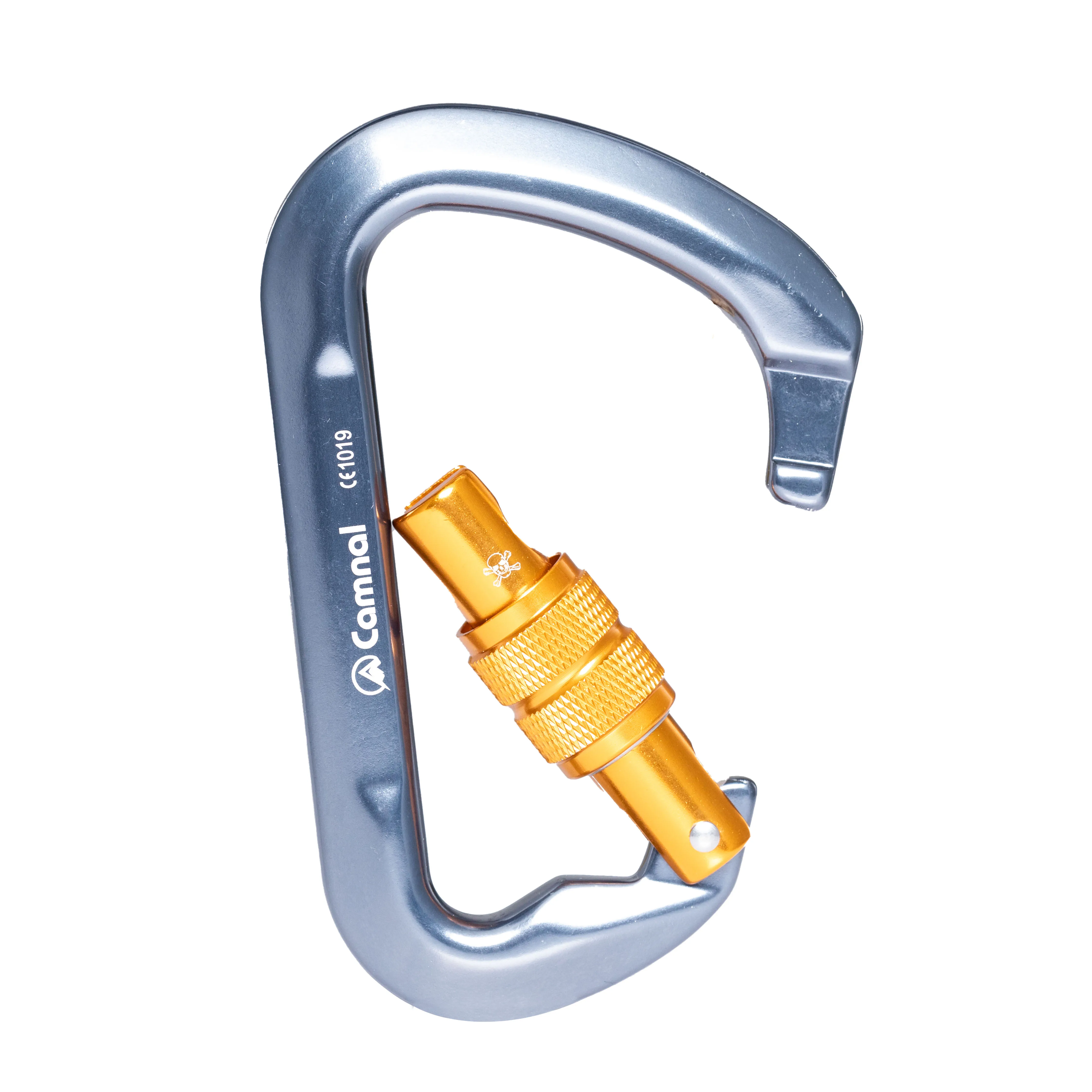45KN D Type Forged Aluminum Carabiner Auto-Locking Outdoor/Aerial Work Hook Customizable Climbing Device From Factory