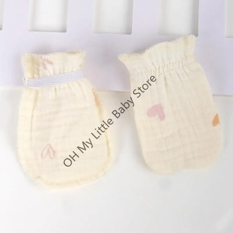 M76C Manoplas suaves algodón para prevención arañazos, diseños transpirables, protectores manos para pieles sensibles 0