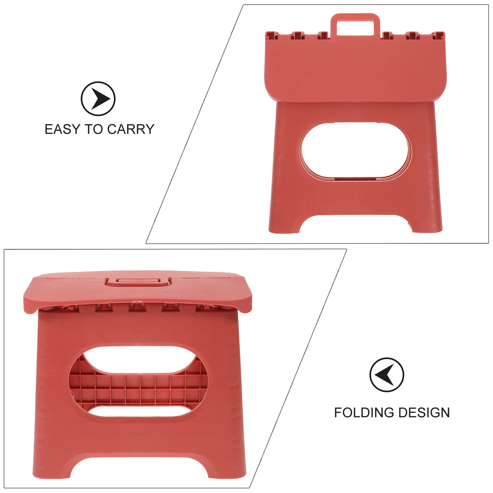 Practical Plastic Folding Stool Outdoor Home Portable Foldable Fishing Lightweight Durable Sturdy Compact Use For Kitchen Garden