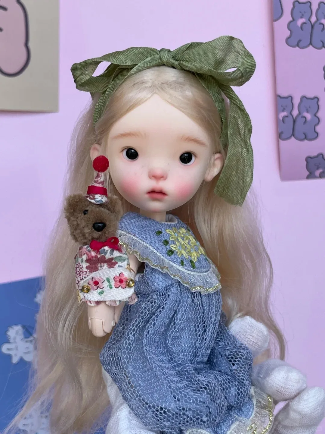 

Новинка 2025, 1/6 кукла Rourou SD BJD Blythe, смола, сделай сам, макияж, тело Xinben Girl MDD Volks, подарок на день рождения
